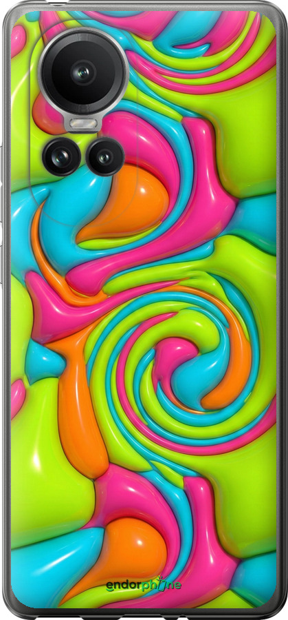 Силиконовый чехол Y2K Jelly Dream для Oppo Reno10 Pro - 6780u-3109 изображение 