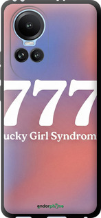 TPU чехол 'Aesthetic Aura Gradient 777 Lucky Energy' для Oppo Reno10 изображение 2