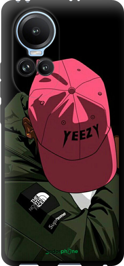 TPU чехол logo de yeezy для Oppo Reno10 - 3995b-3107 изображение 