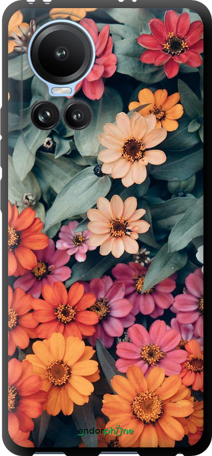 TPU чехол Beauty flowers для Oppo Reno10 - 4050b-3107 изображение 