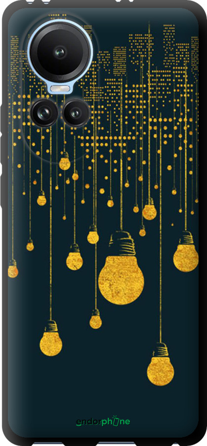TPU чехол Ілюстрація нічного міста для Oppo Reno10 - 4162b-3107 изображение 