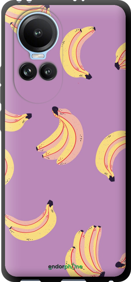 TPU чехол Бананы для Oppo Reno10 - 4312b-3107 изображение 