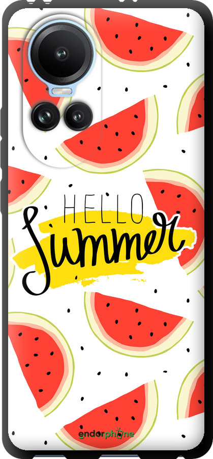 TPU чехол Hello Summer для Oppo Reno10 - 4356b-3107 изображение 