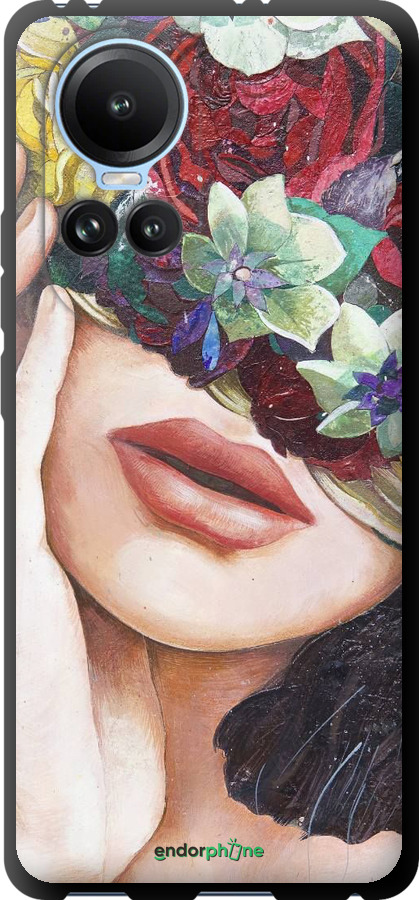 TPU чехол Head Flower для Oppo Reno10 - 4460b-3107 изображение 
