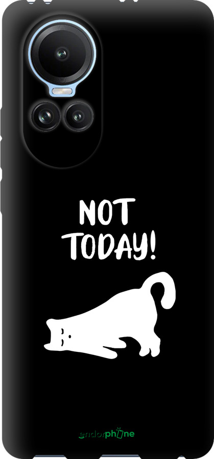 TPU чехол Уставший кот для Oppo Reno10 - 4535b-3107 изображение 