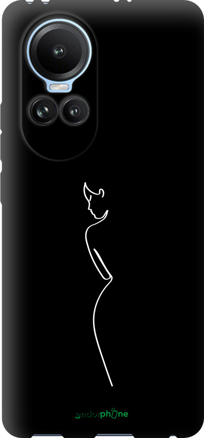 TPU чехол Силует1 для Oppo Reno10 - 4590b-3107 изображение 