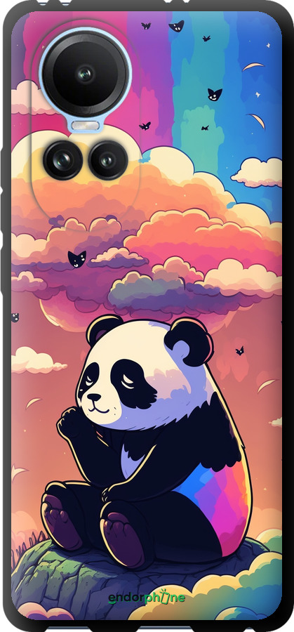 TPU чехол Панда в облаках для Oppo Reno10 - 5585b-3107 изображение 