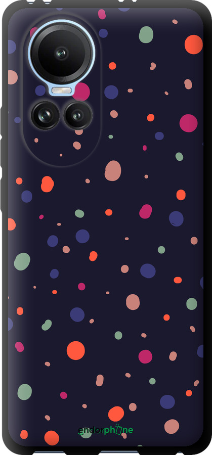 TPU чехол Горошок v2 для Oppo Reno10 - 5599b-3107 изображение 