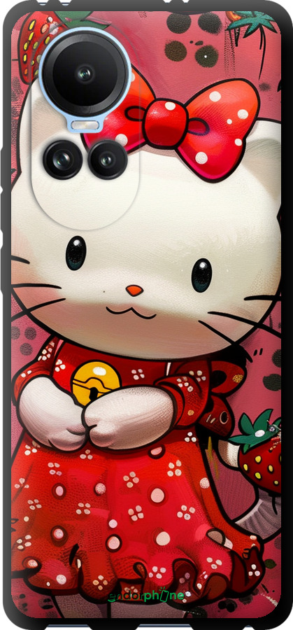 TPU чехол hello kitty1 для Oppo Reno10 - 6036b-3107 изображение 