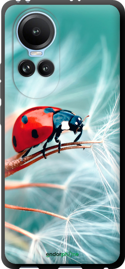 TPU чехол Божья коровка для Oppo Reno10 - 6049b-3107 изображение 