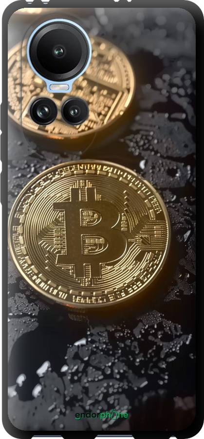 TPU чехол Вулканический Bitcoin для Oppo Reno10 - 6092b-3107 изображение 