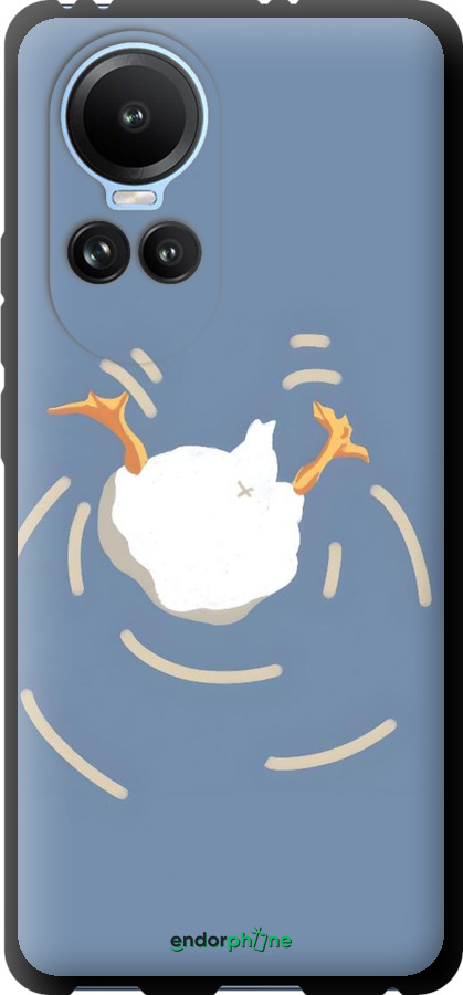 TPU чехол Гусь ныряет для Oppo Reno10 - 6275b-3107 изображение 