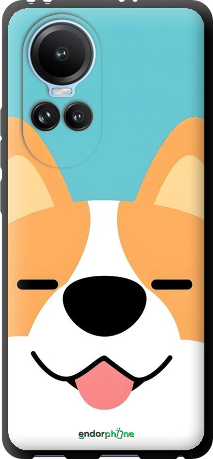 TPU чехол Корги для Oppo Reno10 - 6280b-3107 изображение 