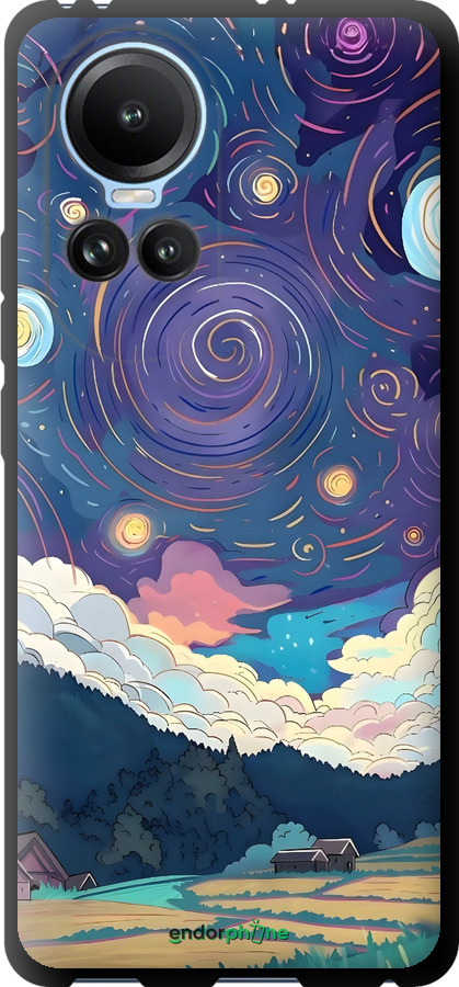 TPU чехол Креативний арт для Oppo Reno10 - 6322b-3107 изображение 