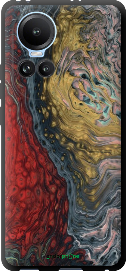 TPU чехол С изображением абстрактной живописи для Oppo Reno10 - 6530b-3107 изображение 