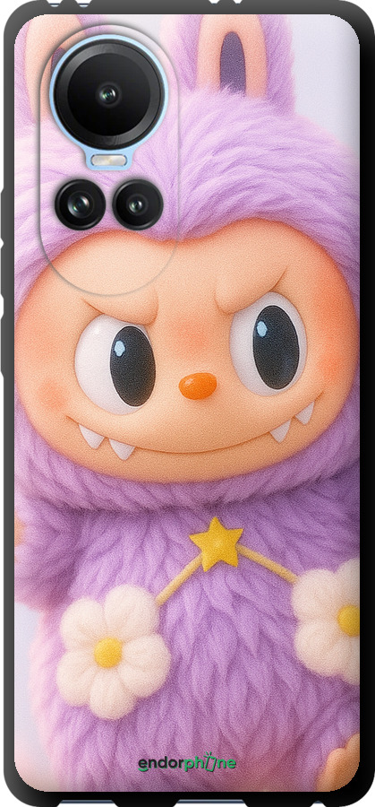 TPU чехол Лабубу для Oppo Reno10 - 6708b-3107 изображение 