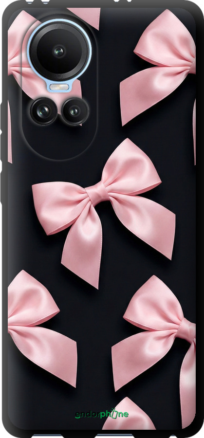TPU чехол Coquette Ribbons Dark Coquette для Oppo Reno10 - 6767b-3107 изображение 
