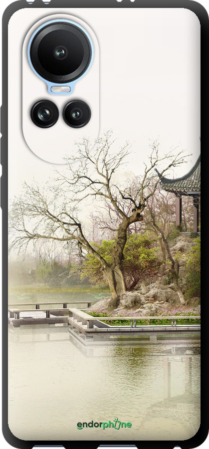 TPU чехол Японський пейзаж для Oppo Reno10 - 776b-3107 изображение 
