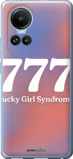 Силиконовый чехол 'Aesthetic Aura Gradient 777 Lucky Energy' для Oppo Reno10 изображение 5