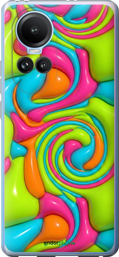 Силиконовый чехол Y2K Jelly Dream для Oppo Reno10 - 6780u-3107 изображение 