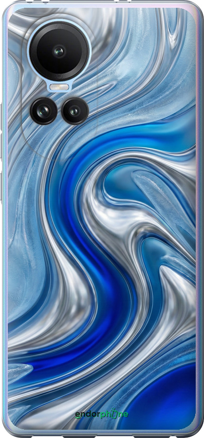 Силиконовый чехол Liquid Chrome для Oppo Reno10 - 6781u-3107 изображение 