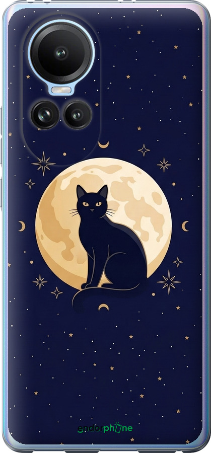 Силіконовий чехол Cute Cat Celestial/Witchy для Oppo Reno10 - 6787u-3107 изображение 