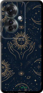 TPU чехол Celestial Harmony: Sun & Moon Gold Mystic Pattern для Oppo Reno11 F - 6778b-3671 изображение 