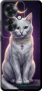 TPU чехол Mystic White Cat Gothic Dark Purple Gold для Oppo Reno11 F - 6805b-3671 изображение 