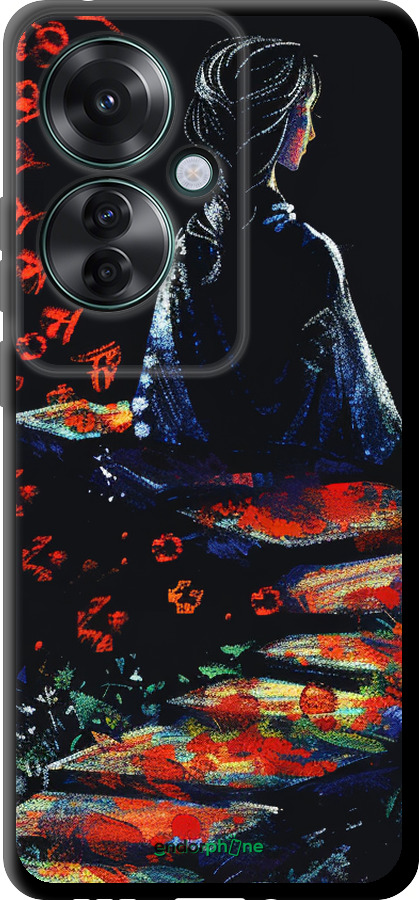 TPU чехол Мечтательная девушка для Oppo Reno11 F - 6042b-3671 изображение 