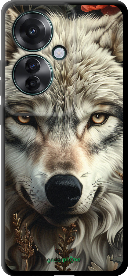 TPU чехол Вовчий погляд для Oppo Reno11 F - 6066b-3671 изображение 