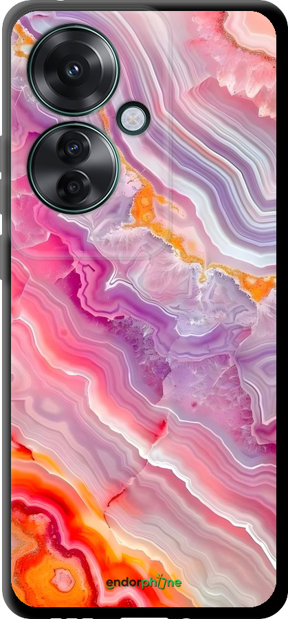 TPU чехол Мрамор 2 для Oppo Reno11 F - 6307b-3671 изображение 