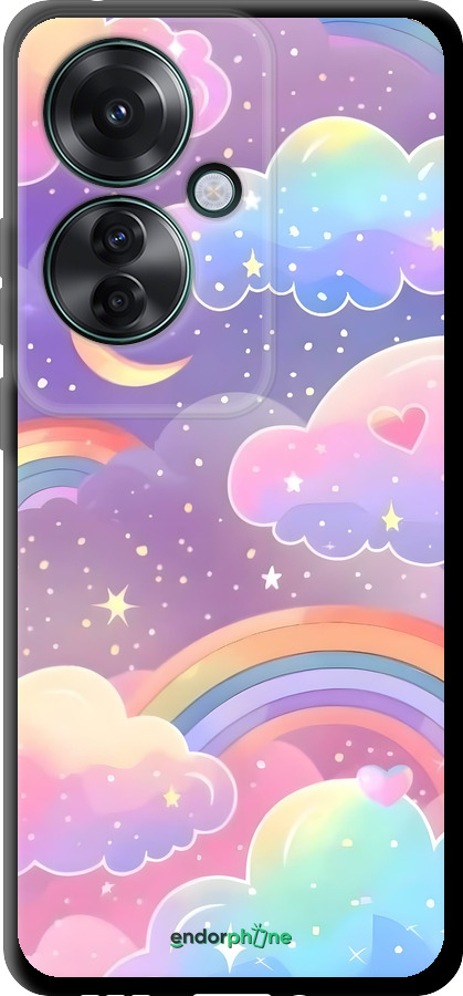 TPU чехол Хмари та веселка для Oppo Reno11 F - 6312b-3671 изображение 