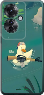Силиконовый чехол Уточка с автоматом для Oppo Reno11 F - 6356u-3671 изображение 