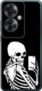 Силиконовый чехол Скелет делает Selfie для Oppo Reno11 F - 6535u-3671 изображение 