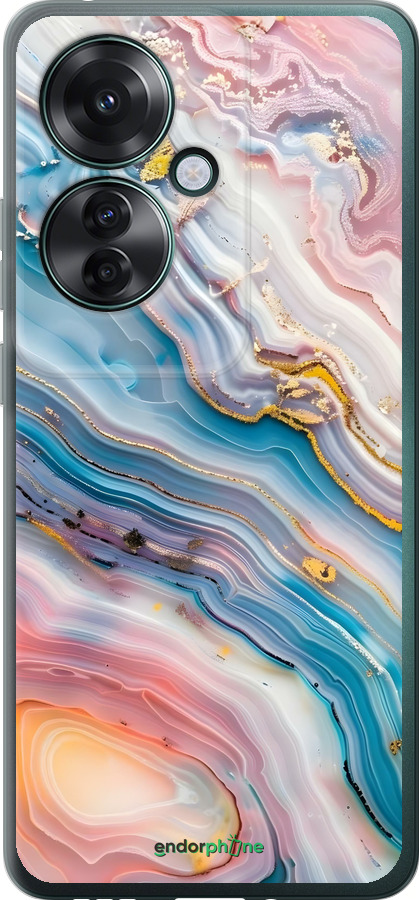 Силіконовий чехол Мрамор красивый для Oppo Reno11 F - 6376u-3671 изображение 