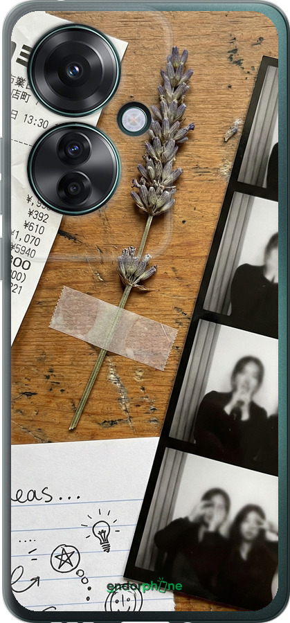 Силиконовый чехол Aesthetic Scrapbook Collage для Oppo Reno11 F - 6773u-3671 изображение 