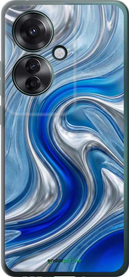 Силиконовый чехол Liquid Chrome для Oppo Reno11 F - 6781u-3671 изображение 