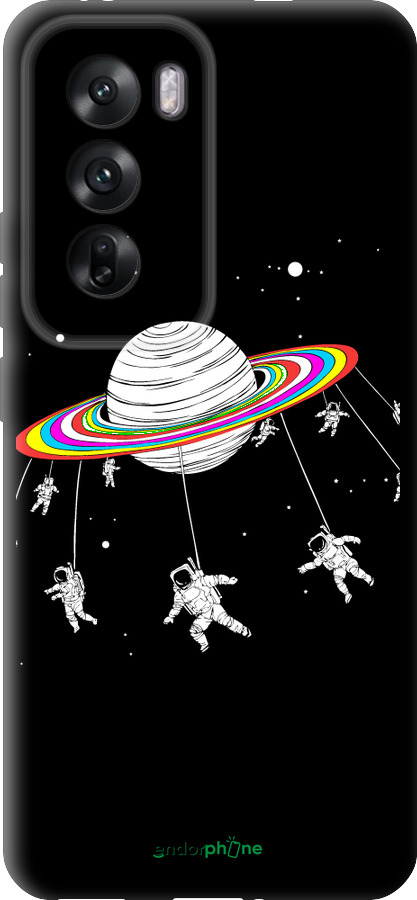 TPU чехол Лунная карусель для Oppo Reno12 5G - 4136b-3742 изображение 