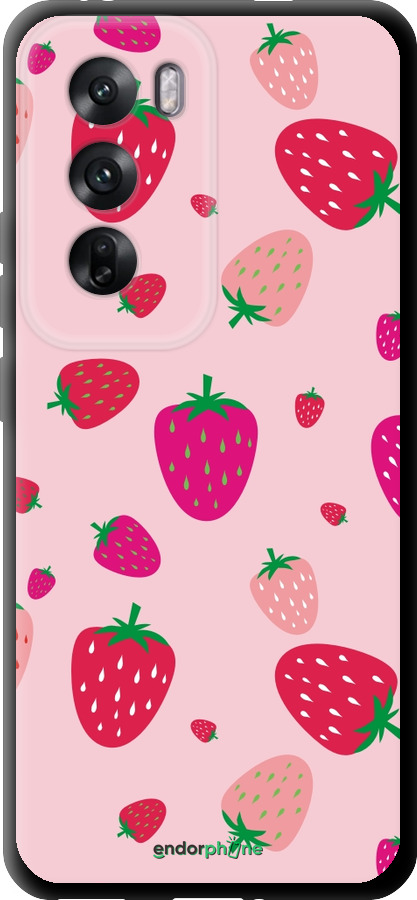 TPU чехол Клубнички для Oppo Reno12 5G - 4332b-3742 изображение 