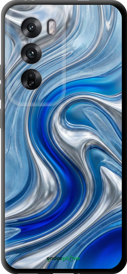 TPU чехол Liquid Chrome для Oppo Reno12 5G - 6781b-3742 изображение 