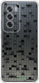 Силикон с усиленными углами чехол Кубики для Oppo Reno12 5G - 1061sp-3742 изображение 