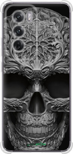 Силикон с усиленными углами чехол skull-ornament для Oppo Reno12 5G - 4101sp-3742 изображение 