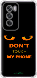 Силикон с усиленными углами чехол Don't touch the phone для Oppo Reno12 5G - 4261sp-3742 изображение 