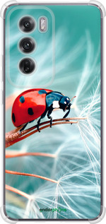 Силикон с усиленными углами чехол Божья коровка для Oppo Reno12 5G - 6049sp-3742 изображение 