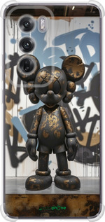 Силикон с усиленными углами чехол Bronze kaws v2 для Oppo Reno12 5G - 6098sp-3742 изображение 