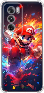 Силикон с усиленными углами чехол Супер Марио для Oppo Reno12 5G - 6342sp-3742 изображение 