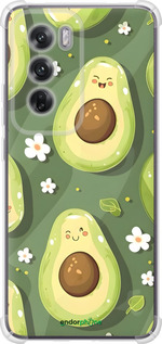 Силикон с усиленными углами чехол Авокадо для Oppo Reno12 5G - 6380sp-3742 изображение 