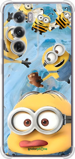 Силикон с усиленными углами чехол Миньоны для Oppo Reno12 5G - 6386sp-3742 изображение 