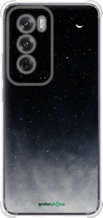 Силикон с усиленными углами чехол Сині хмари, Синій місяць для Oppo Reno12 5G - 6396sp-3742 изображение 