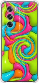 Силикон с усиленными углами чехол Y2K Jelly Dream для Oppo Reno12 5G - 6780sp-3742 изображение 